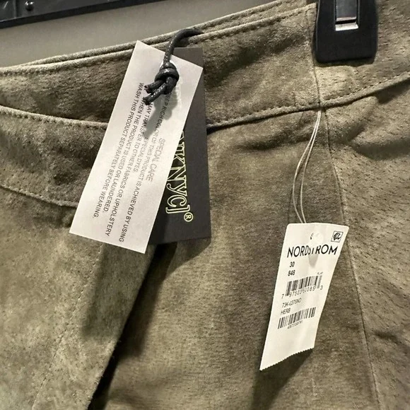 Blank NYC Snap Front Suede Wrap Skirt in Herb - Picture 4 of 7